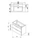 Тумба JIKA Cube 4.5376.2.176.302.1 (чорний дуб) Зображення