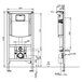 Инсталляция VILLEROY&BOCH 92246100 + кнопка смыва ViConnect E200 92249068 белый Изображение