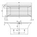 Ванна VILLEROY & BOCH Squaro Edge 12 UBQ190SQE2DV-01 + ніжки Зображення