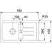Кухонна мийка FRANKE Strata STG 614-78 (114.0327.923) шторм Зображення