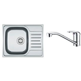 Кухонная мойка FRANKE POLAR PXT 611-60 (101.0270.687) микродекор, со смесителем Изображение