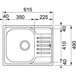 Кухонна мийка FRANKE POLAR PXL 611-60 (101.0330.655) декор Зображення
