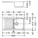 Кухонна мийка FRANKE BAHIA BAG 611 (114.0184.121) графіт Зображення