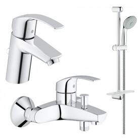 Набор смесителей для ванны Grohe Eurosmart (33265002+33300002+27926000) Изображение