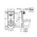 Инсталляция скрытого монтажа Grohe Solido Perfect (39186000)+унитаз с крышкой Изображение