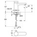Змішувач для умивальника GROHE Eurosmart Cosmopolitan T 36317000 Зображення