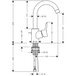 Смеситель для умывальника HANSGROHE Focus S 31710000 Изображение