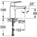Смеситель для умывальника GROHE Eurosmart Cosmopolitan 23327000 Изображение