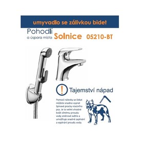 Смеситель для раковины с гигиеническим душем Imprese SOLNICE I05210BT Изображение