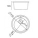 Мойка кухонная врезная Ula 7109 satin+сифон Изображение