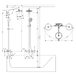 Душевой гарнитур HANSGROHE Raindance Select S 240 Showerpipe 27117000 Изображение
