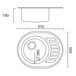 ULA 7112 ZS Decor Кухонна мийка Зображення