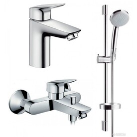 Набор смесителей для ванны Hansgrohe Logis 100 711714311(71100+71400+277720) Изображение