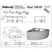 Акриловая ванна угловая ванна Kolpa San Royal 120x120 (731184) Изображение