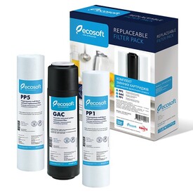 Комплект картриджей Ecosoft 1-2-3 для фильтра обратного осмоса CPV3ECOSTD Изображение