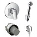 Набор скрытого монтажа с гигиенической лейкой Hansgrohe Logis (71666000+26457000+32129000) Изображение