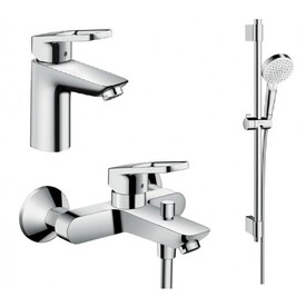 Hansgrohe Logis Loop Набор смесителей для ванны, умывальник 100 (71151000+71244000+27353400) Изображение