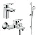 Hansgrohe Logis Loop Набір змішувачів для ванни, умивальник 100 (71151000+71244000+27353400) Зображення