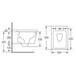 Комплект:Volle LIBRA RIM унитаз подвесной, сиденье SLIM+ инсталляция Grohe Rapid SL 38772001 Изображение