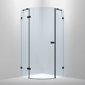 Душевая кабина VOLLE De la Noche угловая 900*900*2000мм (стекла+двери) 10-40-192L black Изображение