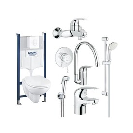 Комплект сантехники Grohe Mega Bundle 39117MB0 (39117000+111048+123242K+40407001) Изображение