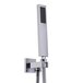 Смеситель для душа встроенный TOPAZ ODISS TO-18205-H66 ручная и верхня лейки, горизонт, хром Изображение