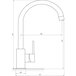 Смеситель для кухни TOPAZ BARTS TB 07403-H36-AU Изображение