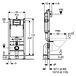 Комплект інсталяція Geberit Duofix 3-in-1 458.126.00.1 + чаша унітазу Smyle Square Rimfree 500.683.00.2 Зображення