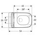 Комплект інсталяція Geberit Duofix 3-in-1 458.126.00.1 + чаша унітазу Smyle Square Rimfree 500.683.00.2 Зображення