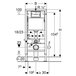 Комплект Geberit інстал. с-ма DUOFIX 2в1 458.103.00.1+ чаша MODO Rimfree, сидіння дюр,пов.пад,Click2Clean 502.939.00.1 Зображення