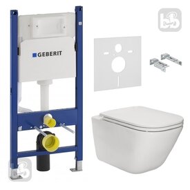 Инсталляция скрытого монтажа Geberit 458.126.00.1  + подвесной унитаз Roca Gap (A34H47000) Изображение