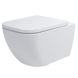 Унитаз подвесной Devit Quadra 2030140 белый глянец с крышкой Soft close Изображение