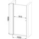 Душові двері BRAVO PROSNA 100W.Line (1уп.) Зображення