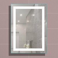 Дзеркало DOUBLE 80х70 см LED, універсальний монтаж Зображення
