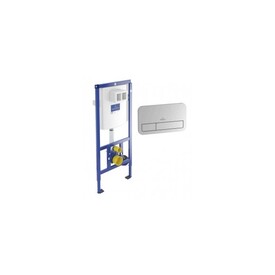 Инсталляция VILLEROY&BOCH 92246100 с клавишей ViConnect E200 92249061 хром Изображение