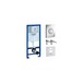 Інсталяція GROHE Rapid SL 3 в 1 38860000 + кнопка змиву Luna Cosmopolitan (38765000) + звукоізолююча прокладка Зображення