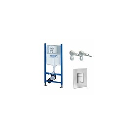 Инсталляция GROHE Rapid SL 3 в 1 388780A0 + кнопка смыва Skate Cosmopolitan (389160A0) Изображение