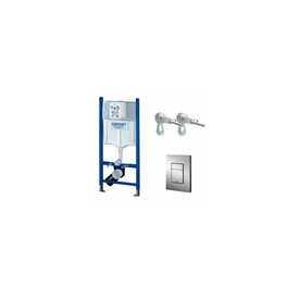 Инсталляция GROHE Rapid SL 3 в 1 38840000 + кнопка смыва Skate Cosmopolitan 38732BR0 + крепеж 38558000M Изображение