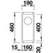 Кухонная мойка BLANCO SUBLINE 160-U антрацит (513399) + сливной гарнитур (222560) Изображение