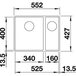 Кухонная мойка BLANCO SUBLINE 340/160-F (519805) белый, чаша слева Изображение
