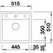 Кухонная мойка BLANCO DALAGO F (515095) кофе Изображение