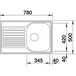 Кухонная мойка BLANCO TIPO 45 S Compact (513441) + сливной гарнитур (222404) Изображение