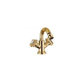 Смеситель для биде Bugnatese Olympia Swarovski с донным клапаном, золото OLYDO8444K Изображение