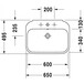Умивальник DURAVIT Happy D.2 231665 Зображення