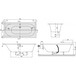 Ванна VILLEROY & BOCH Oberon BQ199OBE2V-01 + ножки Изображение