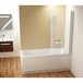 Шторка для ванны RAVAK CVS1-80 (Transp) white правосторонняя 7QR40100Z1 Изображение