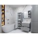 Дзеркальна шафа JUVENTA MANHATTAN MnhMC-70 чорна Зображення
