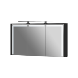 Зеркальный шкаф BOTTICELLI LEVANTO LvM-128 черный Изображение
