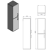 Пенал JUVENTA MANHATTAN MnhP-160 сірий Зображення
