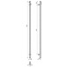 Полотенцесушитель электрический Holly 30x1600 Deffi нержавеющая сталь (Хром, JD04) Изображение